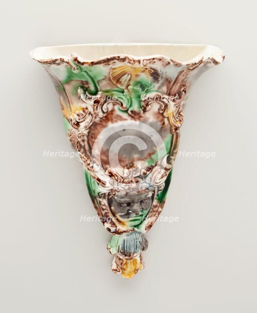 Wall Pocket, Staffordshire, 1770/80. Creator: Staffordshire Potteries.
