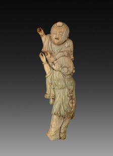 Wall Plaque with Two Boys Playing, 18th century. Creator: Unknown