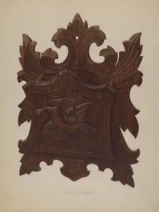 Wall Rack for Newspapers, 1939. Creator: Lloyd Charles Lemcke