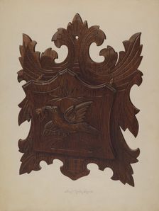 Wall Rack for Newspapers, 1939. Creator: Lloyd Charles Lemcke
