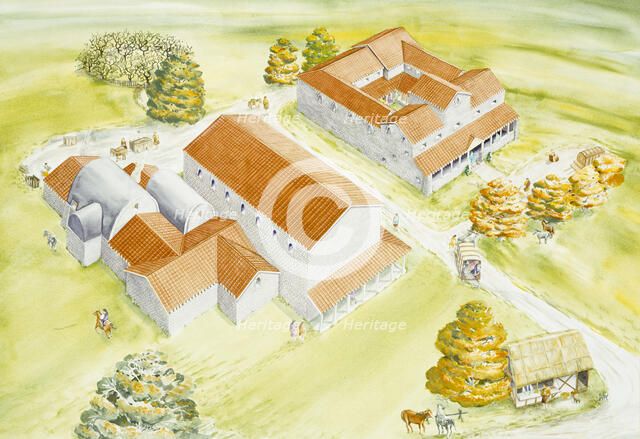Wall Roman Site, c2nd century, (c1990-2010). Artist: Claire Thorne.