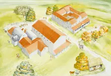 Wall Roman Site, c2nd century, (c1990-2010). Artist: Claire Thorne