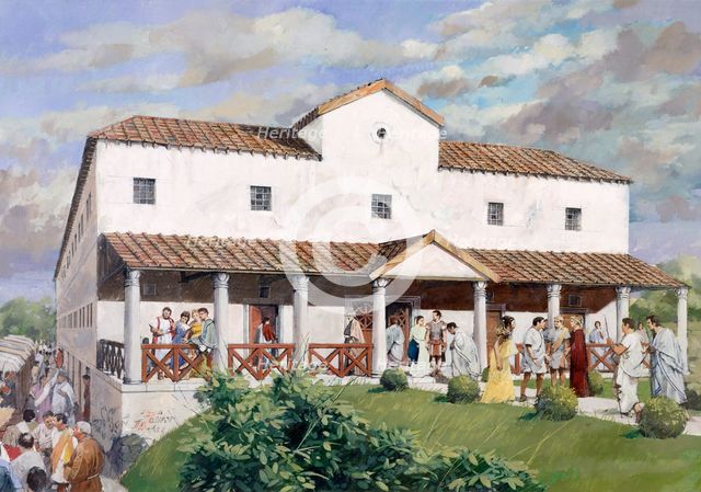 Wall Roman Site, (Letocetum), c2nd century, (1990-2010).  Artist: Ivan Lapper.