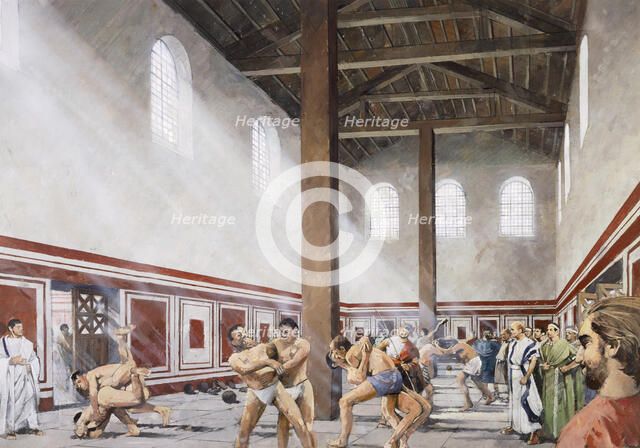 Wall Roman Site, (Letocetum), c2nd century, (1990-2010). Artist: Ivan Lapper.