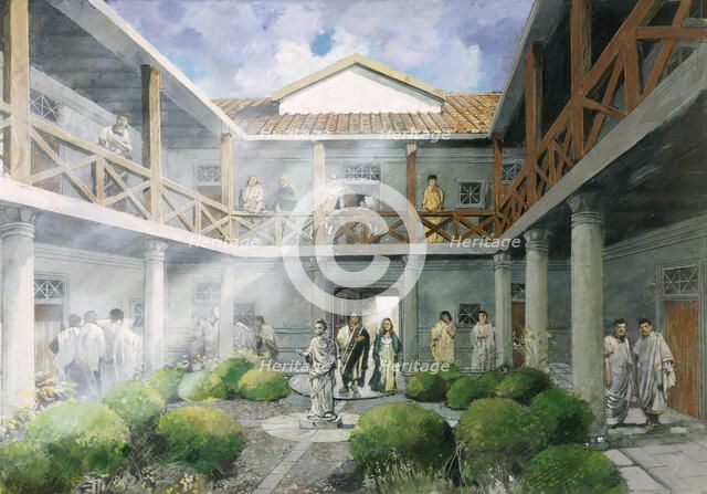 Wall Roman Site, (Letocetum), c2nd century, (1990-2010).  Artist: Ivan Lapper.