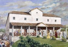 Wall Roman Site, (Letocetum), c2nd century, (1990-2010). Artist: Ivan Lapper