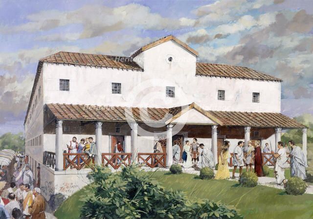 Wall Roman Site, (Letocetum), c2nd century, (1990-2010).  Artist: Ivan Lapper.