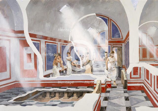 Wall Roman Site, (Letocetum), c2nd century, (1990-2010). Artist: Ivan Lapper.