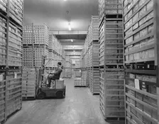 Wall's Ice Cream Factory, Gloucester, Gloucestershire, 07/12/1960. Creator: John Laing plc