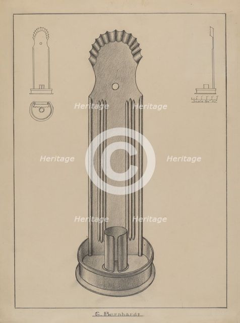 Wall Sconce, 1935/1942. Creator: Gerald Bernhardt.