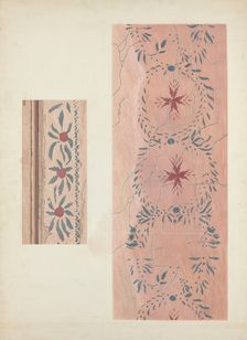 Wall Stencil, c. 1940. Creator: Ray Holden