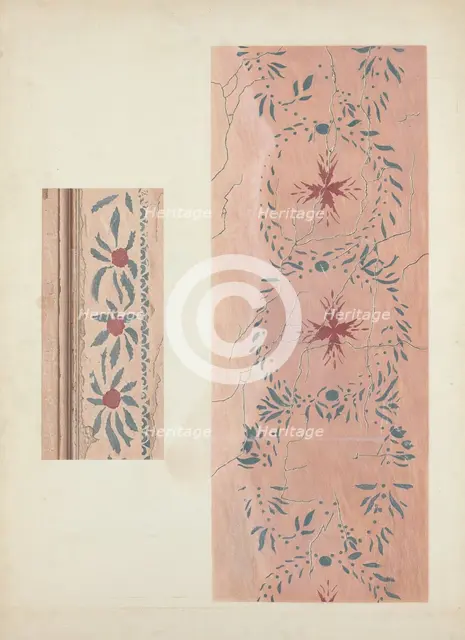Wall Stencil, c. 1940. Creator: Ray Holden.
