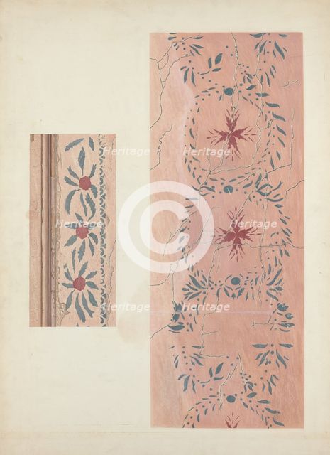 Wall Stencil, c. 1940. Creator: Ray Holden.