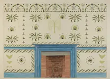 Wall Stencil, c. 1936. Creator: Ray Holden