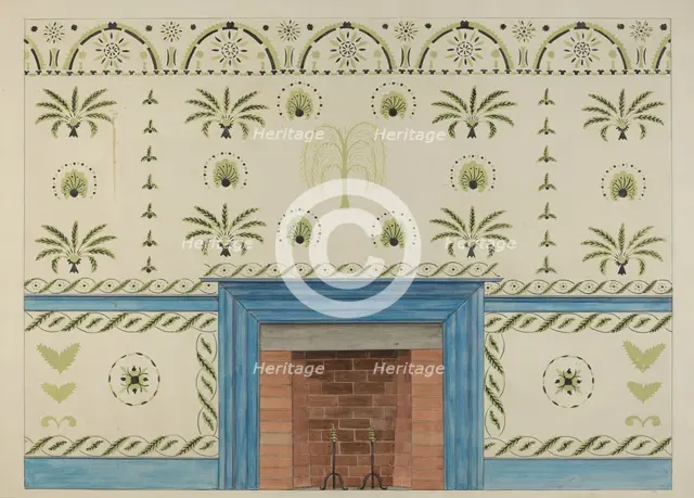 Wall Stencil, c. 1936. Creator: Ray Holden.