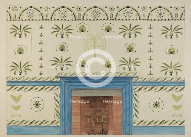 Wall Stencil, c. 1936. Creator: Ray Holden.