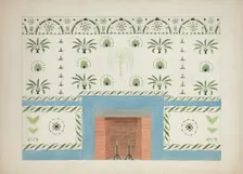 Wall Stencil (copy), c. 1936. Creator: Ray Holden