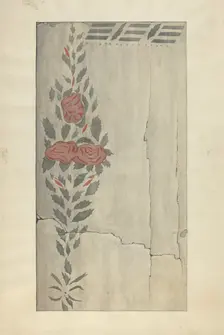 Wall Stencil (Section of), c. 1937. Creator: Ray Holden