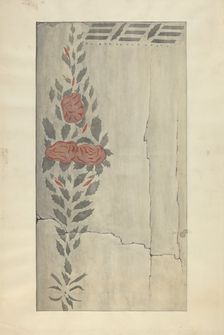 Wall Stencil (Section of), c. 1937. Creator: Ray Holden
