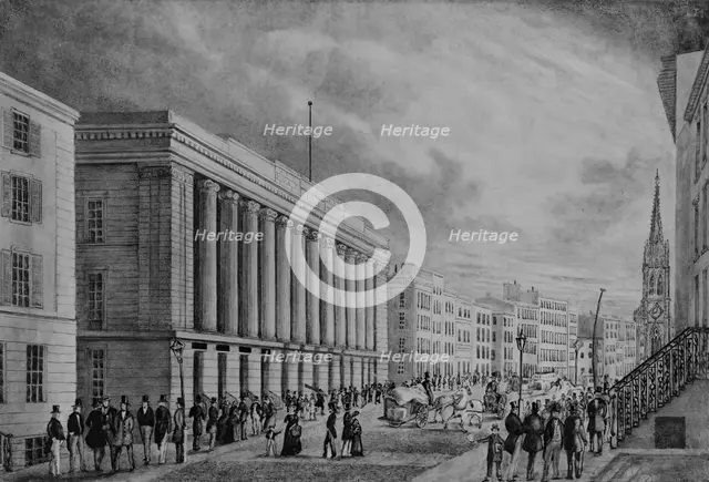 Wall Street, New York, 1848. Creator: Anon.