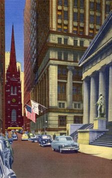 Wall Street, New York City, New York, USA, 1951