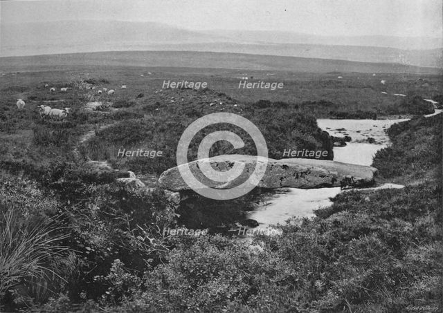 'Walla Brook Bridge, Dartmoor', c1896. Artist: Chapman & Sons.