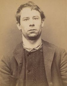 Wallays. Charles. 29 ans, né à Lille. Tailleur d'habits. Anarchiste. 9/3/94., 1894. Creator: Alphonse Bertillon