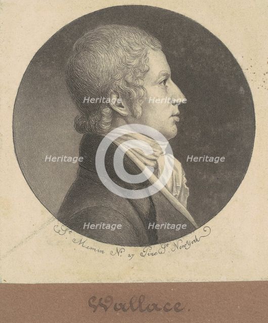 Wallace, 1796-1797. Creator: Charles Balthazar Julien Févret de Saint-Mémin.