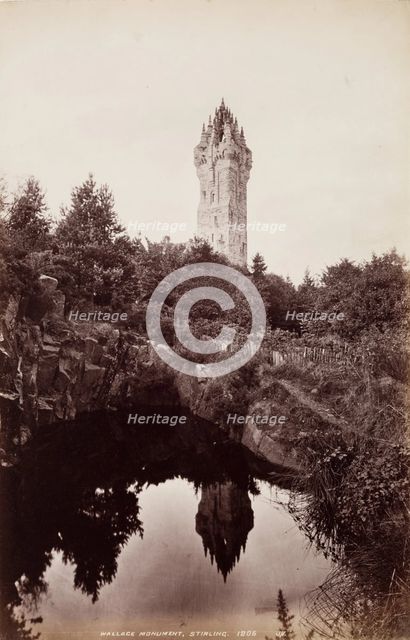 Wallace Monument, Stirling, 1860-1880. Creator: James Valentine.