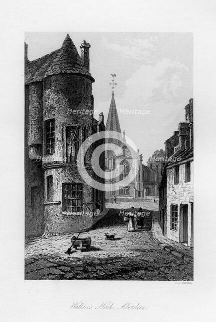 Wallace's Nook, Aberdeen, 1840. Artist: C J Smith