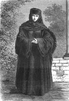 Wallachian Lady in Travelling Costume; A Visit to the Danubian Principalities 1875. Creator: Nelson Boyd