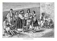 Wallachians, 1879.Artist: E Ronjat