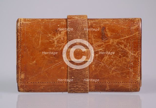 Wallet, American, ca. 1840. Creator: Chas. Arms.