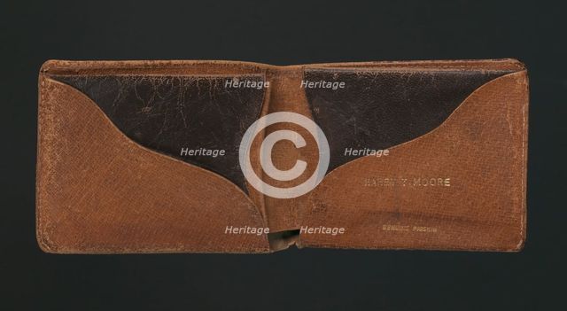 Wallet belonging to Harry T. Moore, early to mid 20th century. Creator: Unknown.