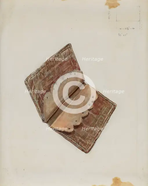 Wallet, c. 1936. Creator: Hugh Clarke.