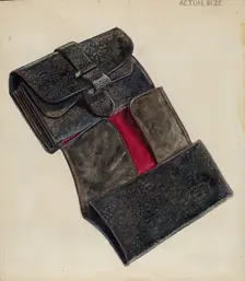 Wallet, c. 1936. Creator: Thomas Holloway