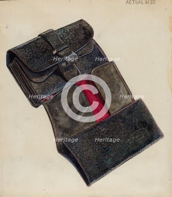 Wallet, c. 1936. Creator: Thomas Holloway.