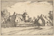 Walled Farm, plate 11 from Regiunculae et Villae Aliquot Ducatus Brabantiae, ca. 1610. Creator: Claes Jansz Visscher