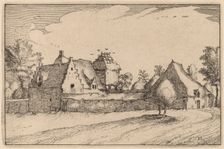 Walled Farm, published 1612. Creator: Claes Jansz Visscher