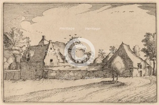 Walled Farm, published 1612. Creator: Claes Jansz Visscher.