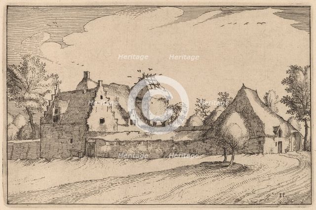 Walled Farm, published 1612. Creator: Claes Jansz Visscher.