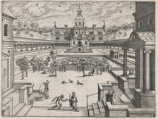 Walled Garden, ca. 1570., ca. 1570. Creators: Anon, Lucas Gassel