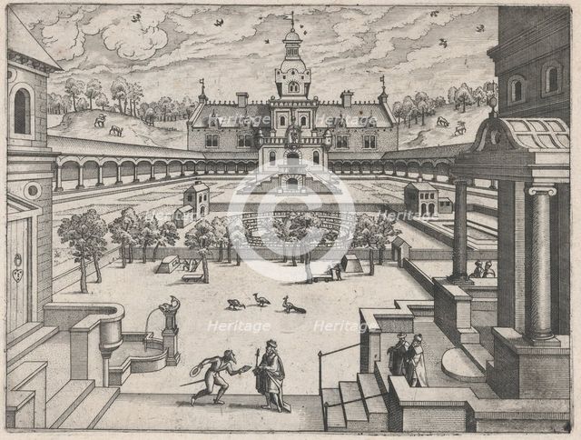 Walled Garden, ca. 1570., ca. 1570. Creators: Anon, Lucas Gassel.