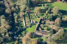 Walled kitchen garden, stable yard and gateway, Stourhead, Wiltshire, 2017. Creator: Damian Grady