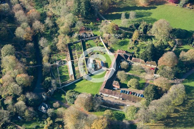Walled kitchen garden, stable yard and gateway, Stourhead, Wiltshire, 2017. Creator: Damian Grady.