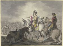 Wallenstein at the Battle of Lützen, early 19th century. Creator: Franz Pforr