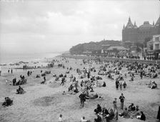 Wallesey beach at New Brighton, Wirral, Merseyside, 1933