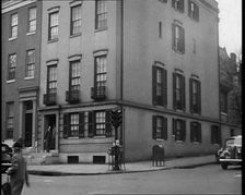 Wallis Simpson's Old House in Baltimore, 1936. Creator: British Pathe Ltd