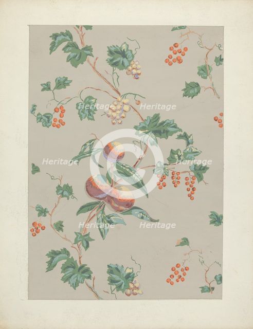 Wallpaper, 1935/1942. Creator: Margaret Knapp.