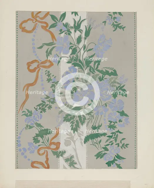 Wallpaper, 1935/1942. Creator: Mina Lowry.